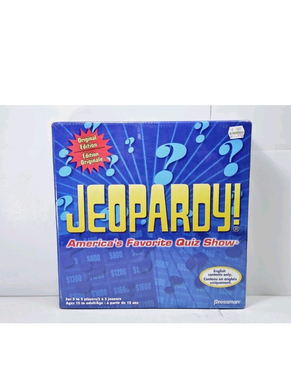 Jeopardy Orginal Edition 2005 Pressman New Factory Sealed